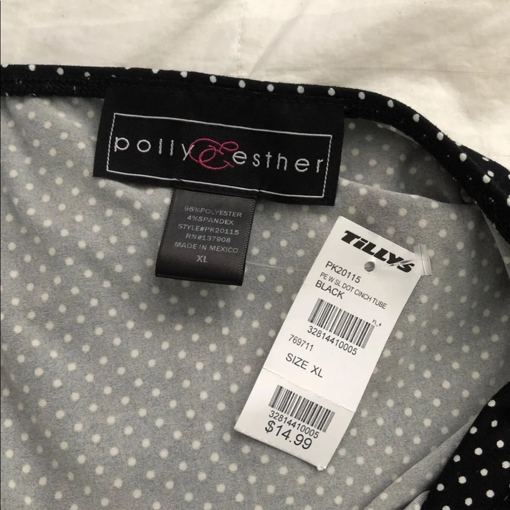 Tillys Polka Dot Tube Top